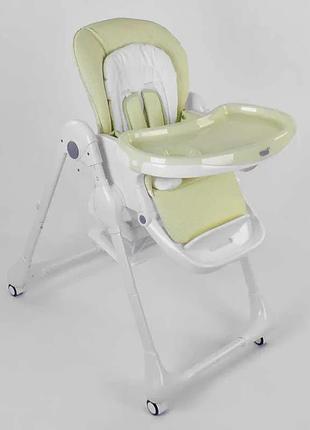 Детский стульчик для кормления toti w-56077 с мягкой pu накладкой и съемным столиком