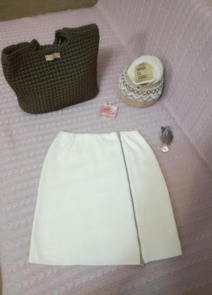 Теплая шерстяная (merino wool) юбка французкого бренда alain manoukain, р.т22 фото