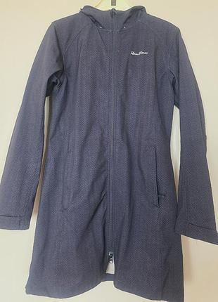 Куртка-дощовик softshell жіночий подовжений розмір м