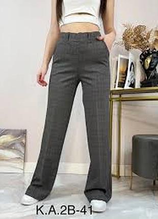 Шерстяные серые брюки mango размер s