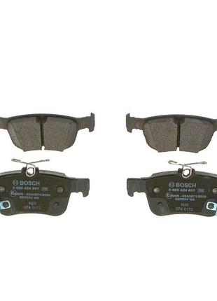 Колодки тормозные дисковые задн honda civic x хетчбек (fc_, fk_) 1.5 2016.09- bo 0986424807