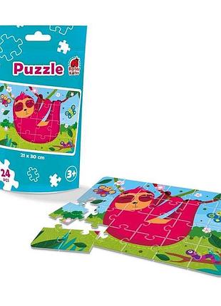 Детские пазлы ленивец rk1130-04 (35) от vladi toys, 24 элемента
