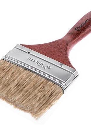 Ve кисть флейцевая intertool 102 new version мм для малярных работ натуральная щетина кисть для покрас n6w_ver 6