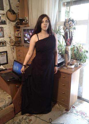 Роскошное,элегантное,вечернее платье в пол,со шлейфом,гипюр,большого размера,с нюансом1 фото