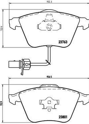 Колодки гальмівні дискові передн audi a6 c6 (4f2) 3.0 2004.04-2011.08 bm p85084