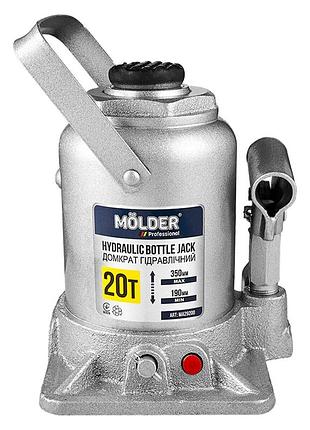 Ve домкрат гидравлический бутылочный molder 20т updated form 190-350мм подъемник для автомобилей с низк