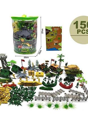 Комбат jl 849-7 (48/2) – набор из 150 военных элементов в прочной сумке