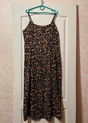 Трендовое платье, сарафан принт 56-58