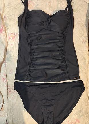 Шикарний стильний купальник танкіні майка та плавки в басейн пляж тренування