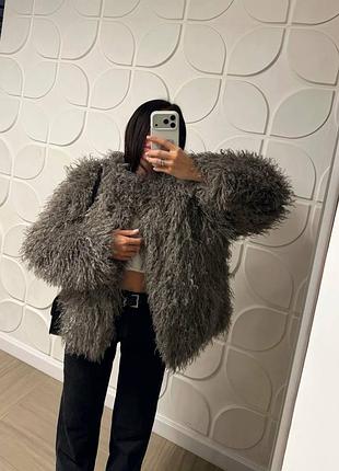 Шуба під ламу зі штучного хутра