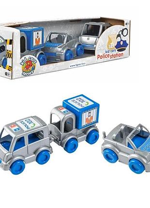 Гр набор игрушечных машинок kids cars 39548 с тематикой полиция в коробке