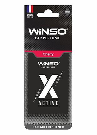 ★➚ароматизатор winso x active cherry сухой для автомобиля освежитель воздуха ягодный ароматический dm-11