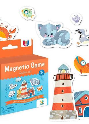 Гр магнітна розважальна гра «котик-морячок» 200235 (60) dodo, 17 елементів, в коробці