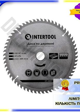 Dm пиляльний диск intertool специфікація 2.2 230 мм 60 зубів для дискової пили та ушм для деревини та spe|lz