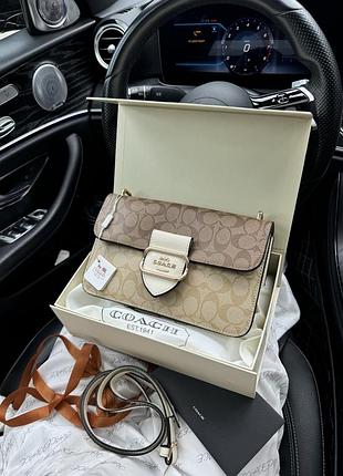 Coach morgan shoulder bag signature canvas