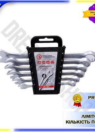 Dm набор рожково-накидных ключей спецификация 2.2 intertool 6 шт 8-17 мм хром-ванадиевая сталь для авт spe|lz