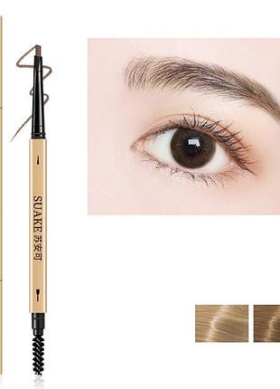 Олівець для брів зі щіточкою 11383 відтінок 03 темно-коричневий