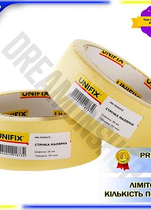 Dm стрічка малярна unifix специфікація 2.2 38 мм 40 м жовта клейка стрічка для фарбування та ремонту м spe|lz