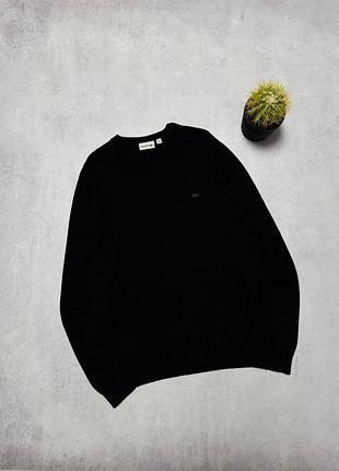 Шерстяний светр пуловер lacoste чоловічий оригінал