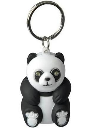 Брелок-фонарик munkees 1103 panda led на рюкзак или ключи