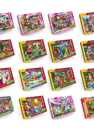 Пазл danko toys 54 элемента, микс видов c54-...-... (160), яркие и прочные картонные пазлы
