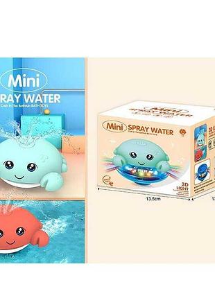 Игра для ванны 7020 zv (72/2) «крабик» с подвижным фонтанчиком, двухцветная, в оригинальной коробке