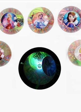 Гумовий дитячий гумовий м`яч c 65458 з блискучими елементами