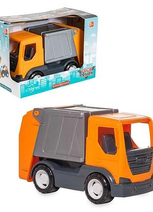 Іграшковий сміттєвоз tech truck 39477 від tigres, набір з трьох моделей у коробці