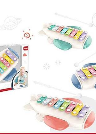 Ксилофон 668-156 (24) «літак» з ударними паличками в коробці, музичний інструмент для дітей