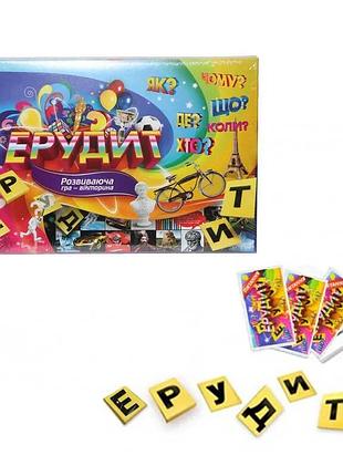 Настольная интеллектуальная игра «эрудит» укр. dtg26-u от danko toys