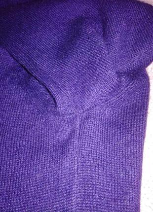 Кашеміровий (кашемір, шовк) кардиган кофта синьо-фіолетового кольору, р. 363 фото