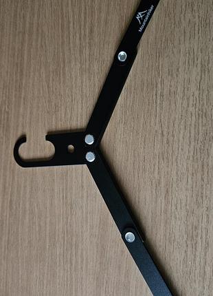 Вешалка для одежды складная металлическая (black)