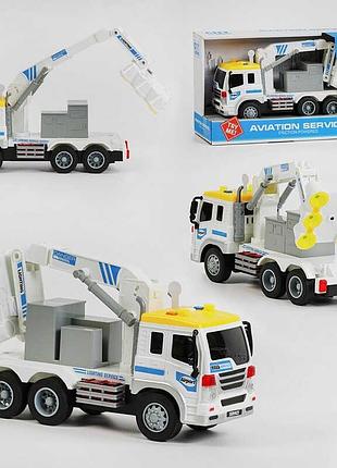 Спецтехніка wy 290 c (24) автопрожектор з інерцією, звуком та світлом, 3 функціональні кнопки, рухомі деталі в комплекті