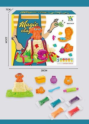 Тесто для лепки 2934 c (60) с пятью цветами, формами и аксессуарами в коробке
