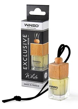 Ve ароматизатор winso exclusive wood silver updated form 6мл жидкий освежитель воздуха в стеклянной бут