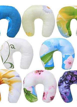 Подушка для путешествий homefort travel 3010123 из микрофибры и силиконизированного волокна 200г, цветная,