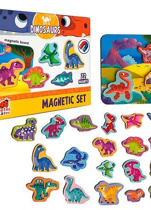 Игра с магнитными фигурками «динозавры» rk2090-03 от vladi toys, в коробке