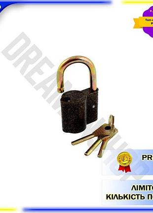 Dm замок навісний fzb специфікація 2.2 50 мм легкий з металевою дужкою для захисту дверей та воріт зам spe|lz