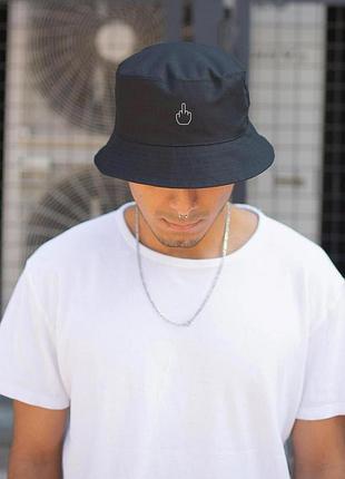 Мужская панамка с принтом finger l