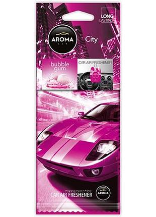 Ve ароматизатор aroma car city card updated form bubble gum целлюлозный освежитель воздуха для автомоби