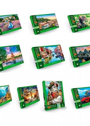 Пазлы danko toys 1000 элементов, серия 12 c1000-12-01 02 03,04...10, микс видов
