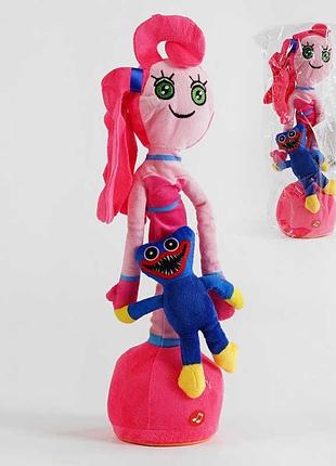 Мягкая интерактивная игрушка с 53133 (100) «семья монстрик» с голосовой записью, световыми эффектами и