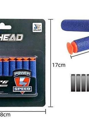 Патроны jlx 7111 (960/2) 10 мягких штук с присоской на листе