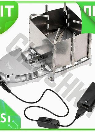 Ve твердотопливная печь brs с new version турбиной и питанием для туризма компактная легкая для пригот n6w_ver