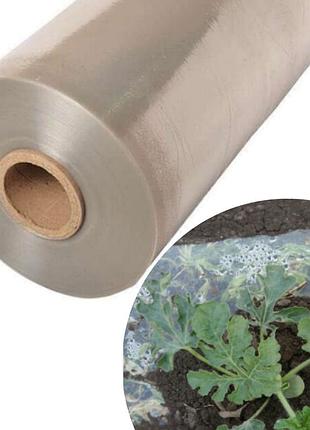 ☛☇пленка для мульчирования 1м*1000м белая 30 мкм полиэтиленовая пленка для бахчевых культур защита растени