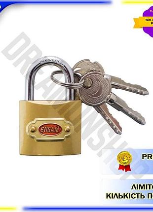 Dm навесной замок fzb спецификация 2.2 32 мм желтый металлический замок с ключами для защиты имущества spe|lz