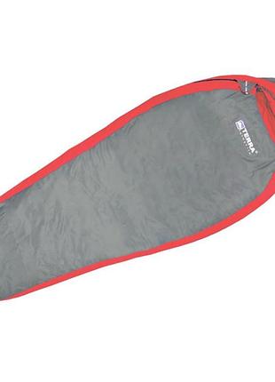 Спальний мішок terra incognita termic 900 (правий) -6°c +3°c +24°c червоний/сірий