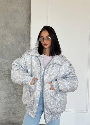 Оригінальний зимови бомбер оверсайз