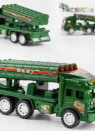 Военная инерционная машинка 1202 (160/2) с трещоткой, камуфляжный принт, в пакете