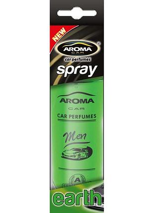 Ve ароматизатор повітря aroma car spray updated form men earth 50ml для авто освіжувач запахів нейтралі upd_fo3